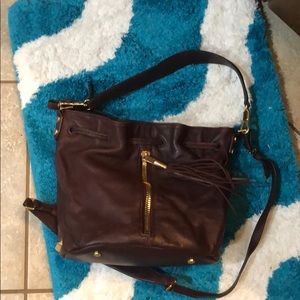 Elizabeth and James soft lambskin bucket bag.